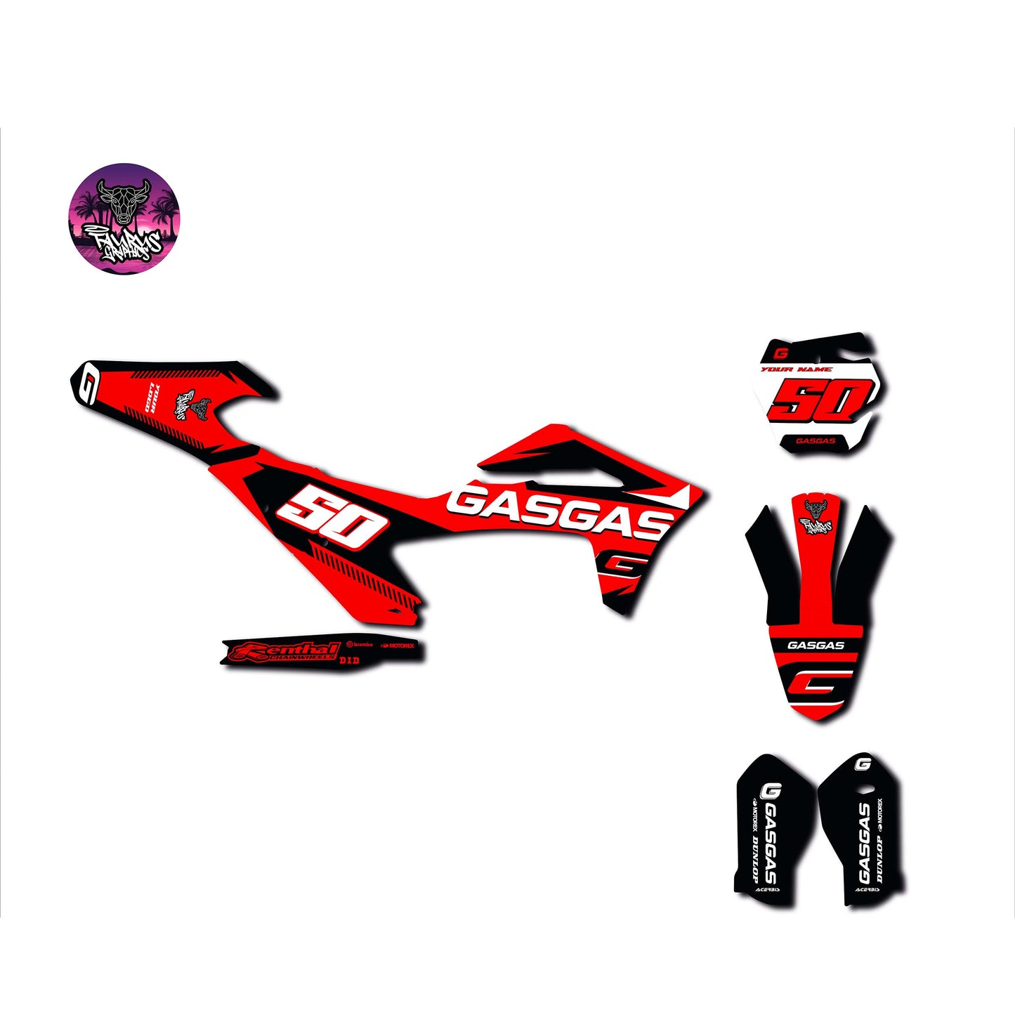 REDANDBLACK KIT 👺 - TUTTI I MODELLI GAS GAS